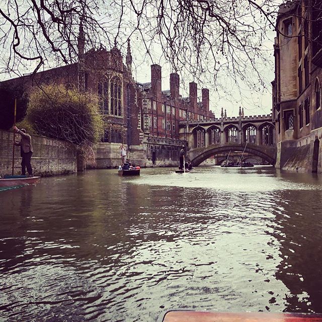 Punting down the river